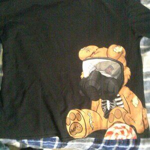 Extra Large Bear In Gas Mask T-Shirt-Good Condition